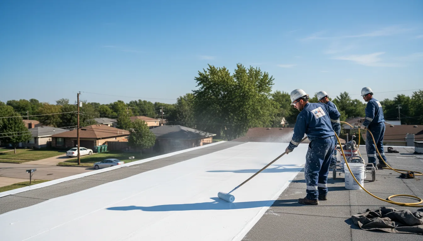 Commercial roof coating in Coshocton, OH near me